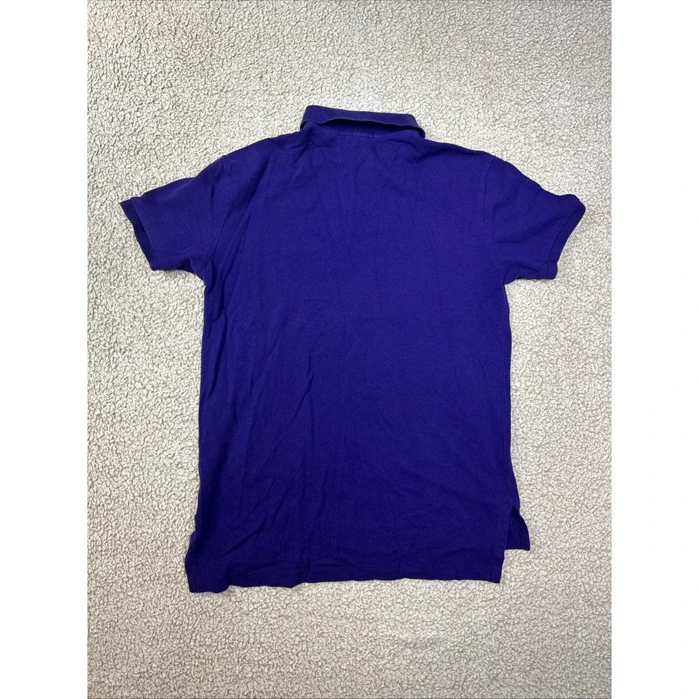 Polo By Ralph Lauren Polo Shirt Men's Size Medium Purple Custom Fit Gold Pony